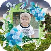 Features natural village photo frame application