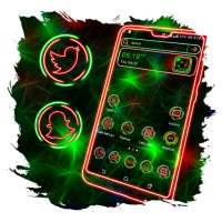 Green Light Mesh Launcher Theme