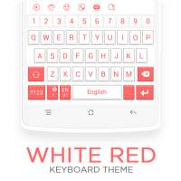 White Red Keyboard Theme on 9Apps