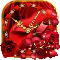 Rosas San Valentín Reloj Fondos Pantalla Animados