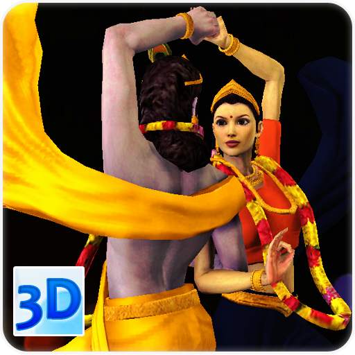 3D Radha-Krishna Rasa-Dance Li