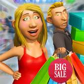 خامل سوبر ماركت التسوق مجمع تجاري عائلة ألعاب 3D