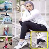 Hijab Jeans Fashion Style Photo Frames on 9Apps