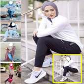 Hijab Jeans Fashion Style Photo Frames