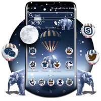 Elephant Balloon Launcher Theme on 9Apps