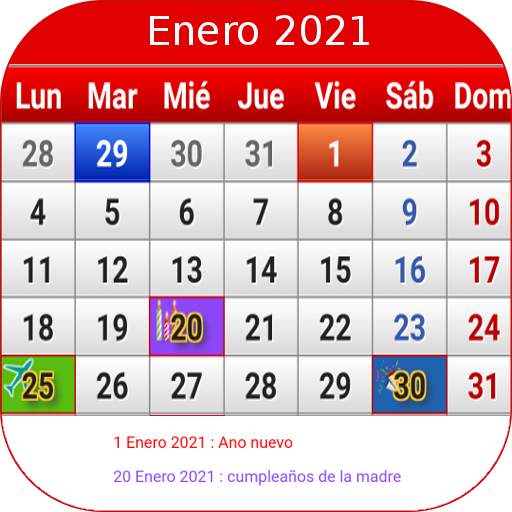 Peru Calendario - feriados 2020 - 2023