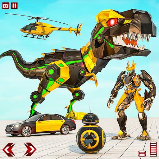 Dino Robot Car Game:Flying Robot transforming game
