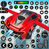 Flying Car Robot Shooting Game on 9Apps
