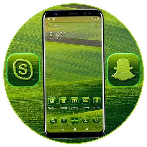 Green Field Launcher Theme