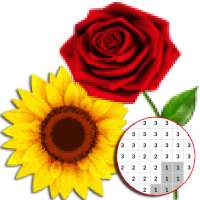 Flowers Coloring By Number - Flower Pixel Art