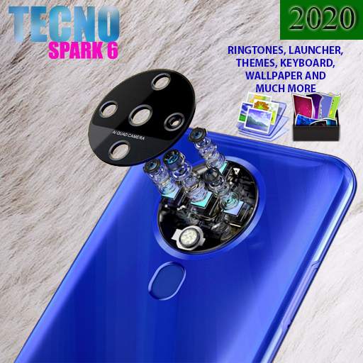 Tecno Spark 6 Theme, Launcher, Wallpaper, Ringtone