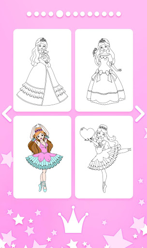 Princess Girls Coloring Book screenshot 2