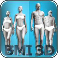 BMI 3D - Body Mass Index und Körperfett in 3D