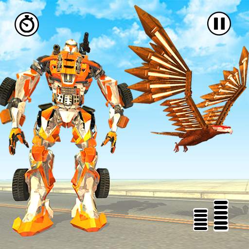 Flying Eagle Robot Car Multi Transforming Games