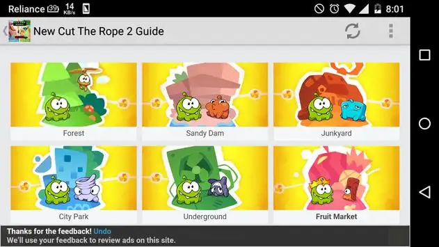Ultimate Guide for Cut the Rope 2 - All Levels Strategy Guide, Video  Walkthrough, Tips, Tricks, Apps