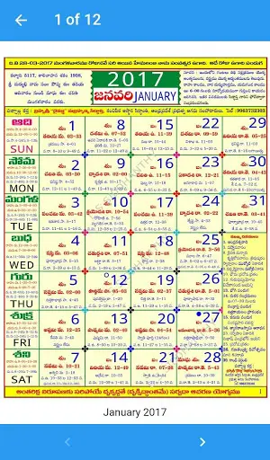 Telugu Calendar 2017 screenshot 3