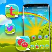 Sunny Rainbow Launcher Theme