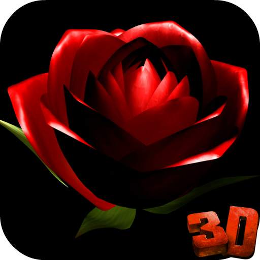 Red Rose 3D Video Theme