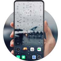 Gotas de chuva Wallpapers glass theme Encontre X