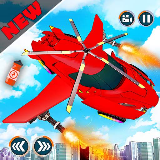 Flying Car Shooting Games - Drive Modern Cars Game