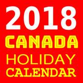 Canada Holiday Calendar 2018