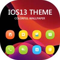 Theme for OS 13 Colorful Glass launcher