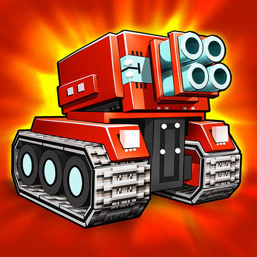 Blocky Cars: tank wars & robot games