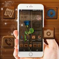 Wooden Launcher Theme