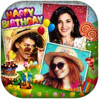 Birthday Collage : Cake, Status & Photo Frame on 9Apps