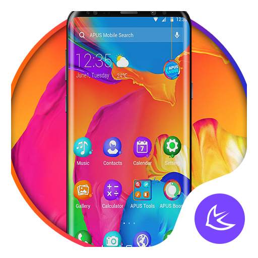 Wonderful Color APUS Launcher theme