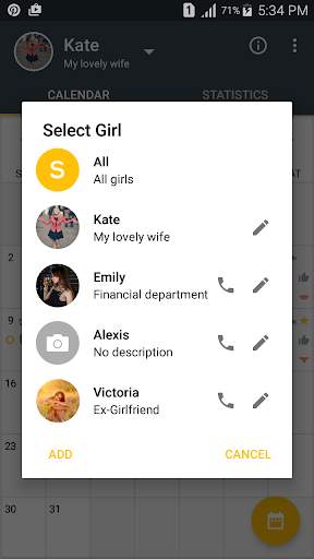 Men's Calendar - Sex App screenshot 3
