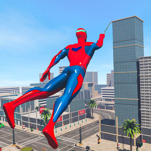 Flying Rope Hero Man Spider