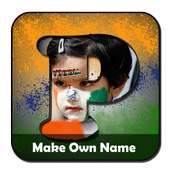 ABCD India Flag Name Art Letter Creation/Mixer on 9Apps