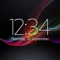 Digital Clock Widget Xperia on 9Apps