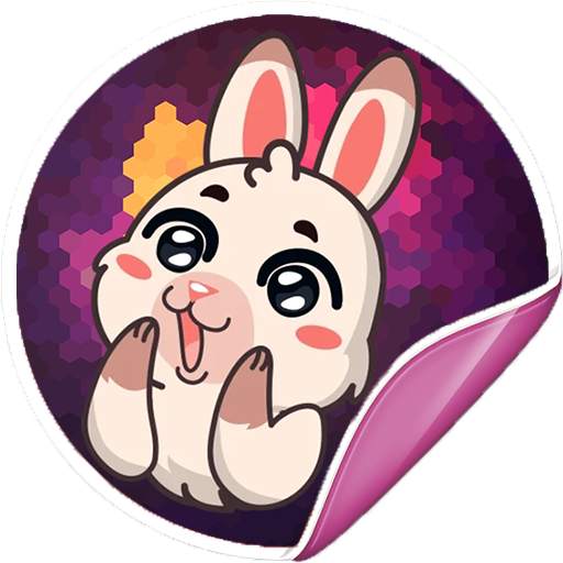 Lovely Rabbits Stickers For Whatsapp - WASticker