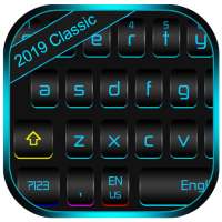 Classic Color Fluorescent Metal Black Keyboard on 9Apps
