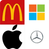 Guess the Logo in 3 Seconds, 100 Famous Logos