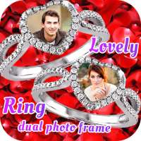 Lovely Ring Dual Photo Frames on 9Apps