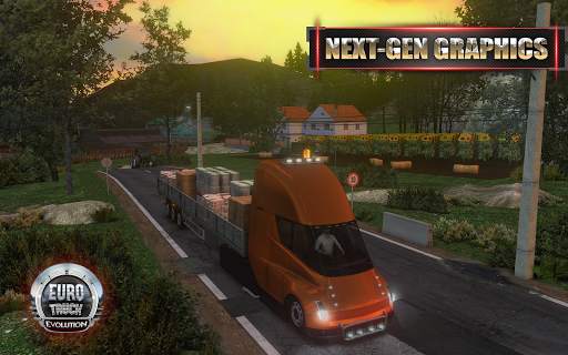 European Truck Simulator स्क्रीनशॉट 1