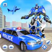 US Police Robot Limo Car Transformation Game