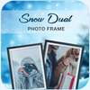 Snow Dual Photo Frame