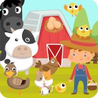 Farm Animals: learn farm animals and their food