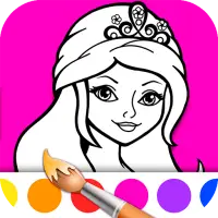 Princess Girls Coloring Book on 9Apps