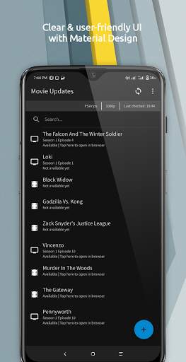 Movie Updates: Movie/TV Alerts स्क्रीनशॉट 1