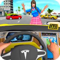 Taxi car Driving Simulator 3D on 9Apps