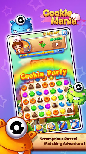 Cookie Mania - Match-3 Sweet Game स्क्रीनशॉट 9