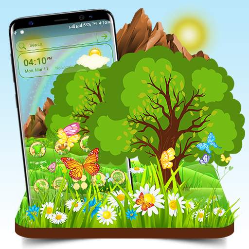 Nature Rainbow Launcher Theme