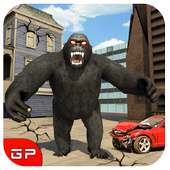 Angry Wild Gorilla City Attack