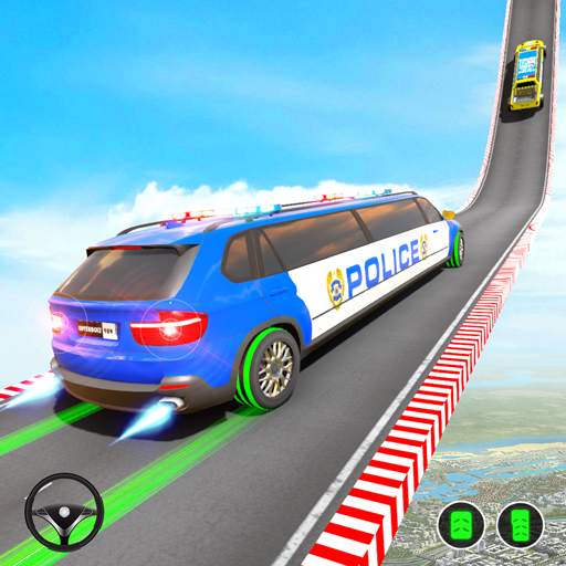 Police Limo Car Stunt Games : Mega Ramp Car Games