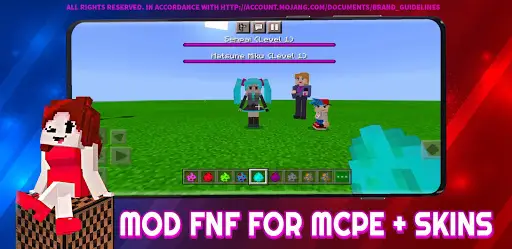 Download do APK de FNF Minecraft Skins PE para Android